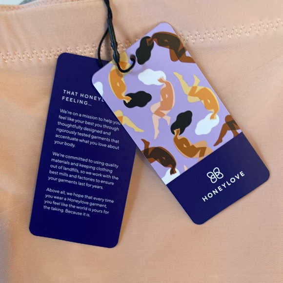 NWT Honeylove Super Power Shorts Size 1X Sand Tan - Picture 5 of 8